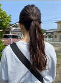 大人ポニーテール