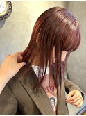 ブリーチなしチェリーレッド！