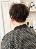 福山 小顔補正立体カットcaaryショートヘア小顔ボブくせ毛カット