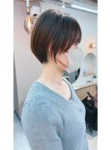 地毛風カラー/ナチュラルレイヤーカット/ショートボブ[船橋]