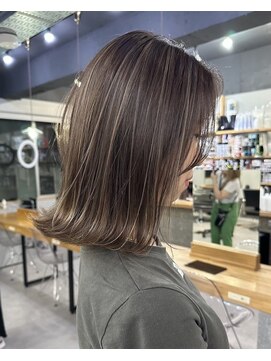 レブ 三条河原町(Reb,) 外ハネミディアム×ハイライト