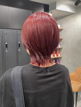 シャルムバイケンジ(Charm.by KENJE) 【ブリーチで作る】魔法のカラー剤で高発色！「レッドカラー」