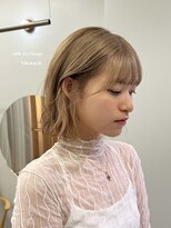 ニール シトロン 名古屋 伏見 丸の内(NEELU citron)&nbsp;【Neelu_scuro_conoka】1ブリーチ　ミルクティーベージュ