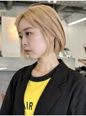 首元スッキリ◎顎ラインショートボブ