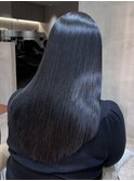 レイヤーカット髪質改善酸性ストレート縮毛矯正黒髪小顔仙台