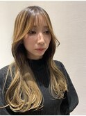 ハイライト　バレイヤージュ