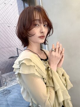 ロンドプロフィール 浦和(Lond profil) 顔まわりレイヤー外ハネ韓国風ヘア髪質改善浦和ボブ