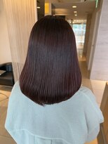 フェイス 大船(FACE) 髪質改善縮毛矯正×赤紫カラー/Kurumi【大船】