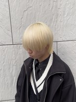 ハイライト/マッシュパーマ/ウルフ/アッシュブラック/渋谷駅
