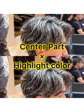 ルースト 渋谷店(ROOST) [彼氏にやって欲しい髪型]金メッシュセンターパート