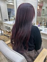 ラナンバイシダ(ranan by sida)&nbsp;ワインレッドカラー10代20代アディクシーカラーロングヘア