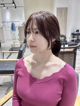 ビューバイネオリーブ 用賀店(Beau'r by neolive) 大人ガーリーダークアッシュ似合わせカットミディアムレイヤー