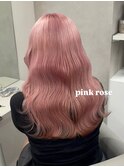 16880ブリーチ＆ダブルカラーホワイトピンク韓国ワンホンヘア