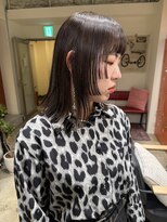 ノル 栄矢場町(nol) 2段姫カット×ブラウン(ウルフ/姫カット/ブラウンベージュ)