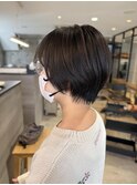 似合わせカット/ショートヘア/ダークアッシュ