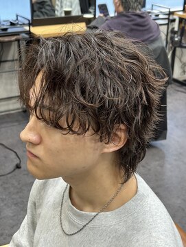 マーレ 宇部店(MARE) 波巻きツイストスパイラルパーマ×無造作ウルフ