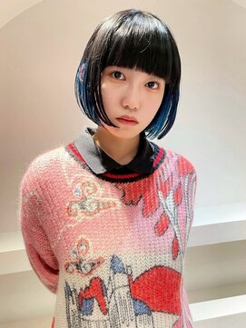 ロマリア(Lomalia) インナーカラーボブ[表参道/原宿/ダブルカラー/ケアブリーチ]
