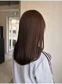 ブリーチなしダブルカラー×寒色ブラウン