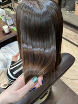 キャラ 池袋本店(CHARA)&nbsp;縮毛矯正＆髪質改善でうるサラツヤ髪♪【ウルフ/縮毛矯正/大村】