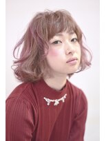 スノッブリコ(snob rico)&nbsp;【snob rico】エフォートレスボブxショコラベージュ&ピンク