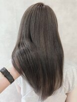 ムウ 難波(MOU)&nbsp;ストレート_毛先パーマことりベージュウォーターフォール