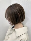 ツヤアッシュベージュボブ☆