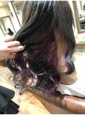 インナーカラー on ベリーベリーピンク