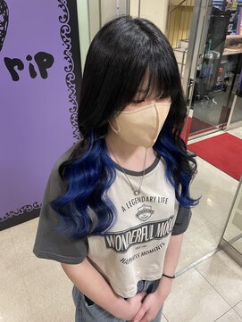 アンリップ ジー(salon unripＧ) m.m#インナーブルー