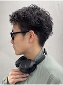名古屋スパイキーショート刈り上げアップバング短髪束感