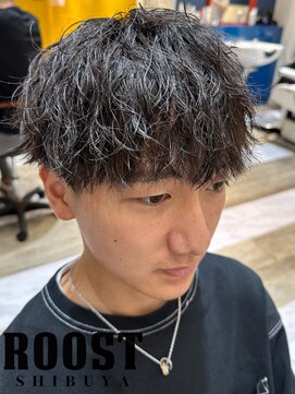 ルースト 渋谷店(ROOST) 前下がりマッシュ×波打ちスパイラル