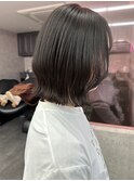 くびれボブ/ボブヘア/ヨシンモリフェイスレイヤー/ベージュカラ
