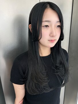 ビューナゴヤ 名駅(VIEW NAGOYA) 黒髪/ボブルフ/小顔/おくれ毛/レイヤーカット/顔まわりカット