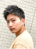 スキンフェードクロップ短髪バーバーアップバングツーブロック