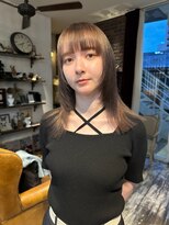 トレンチ(TRENCH)&nbsp;ワンレン ボブルフ ベージュ ブラウン トリートメント