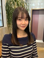 ナインスフロア(9NINTH FLOOR)&nbsp;ナチュラルワンカール/オリーブベージュ/暗髪カラー