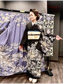 訪問着レンタルコーデ　着付け　リピート様限定和髪セット