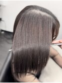 ミディアムヘアー 縮毛矯正 髪質改善 赤坂見附