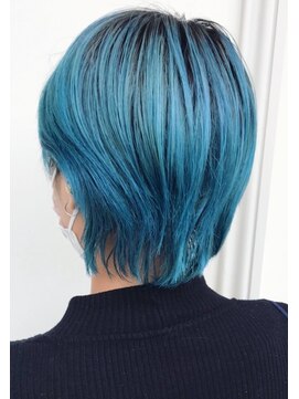 シャルティア(SHALLTIA) ハイトーン/デザインカラー/メンズライク/ブルー/グリーン