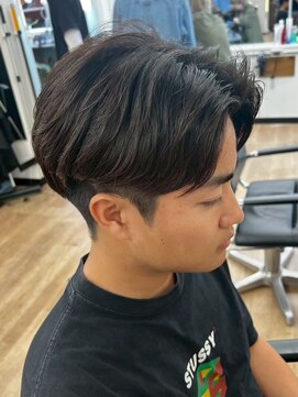 グッドタイムエフティフィフス 横浜西口(GoodTimes ft.fifth) 横浜ニュアンスパーマ毛流れセンターパートフェザーパーマ40代◆