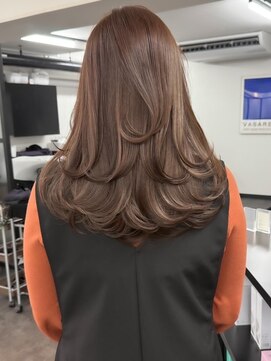 ジルブラン 土浦(JIL BLAN) ハイライトバレイヤージュダブルカラーケアブリーチ20代30代