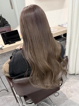 エルヘアメゾン(el. hair maison) 大人巻きロングヘア☆ラベンダーカラー