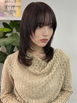 イヴォーク トーキョー(EVOKE TOKYO) レイヤー/ミディアム・ロング/20代/顔周り/髪質改善