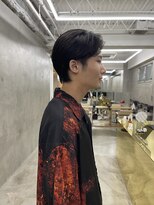 ソーコ 渋谷(SOCO) メンズカットメンズセンターパートニュアンスパーマ渋谷学割