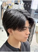 MEN’S HAIR/サーフカール/刈り上げセンターパート/津田沼