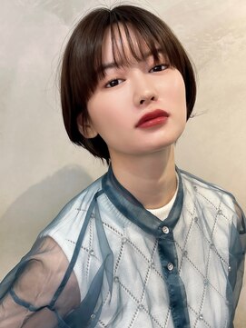 メゾンドムニ 恵比寿(Maison de MUNi) 大人可愛い丸みボブピンクラベンダーベージュベビーピンク