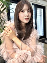 イヴォーク トーキョー(EVOKE TOKYO)&nbsp;髪質改善ミディアムレイヤー艶髪カラー顔まわりレイヤー