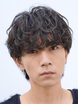 原宿メンズパーマルーズパーマシャドウパーマッシュウルフ緩め