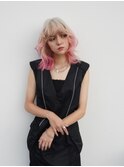 原宿/ウルフカット レイヤー デザインカラー ルーツカラー 