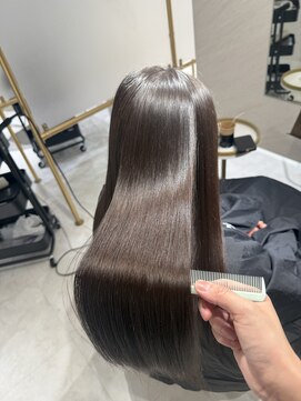 ミヨン 京橋店(miyon) 【miyon】韓国レイヤーカット×暗髪カラー×髪質改善