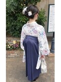 袴スタイルヘアアレンジシニヨン